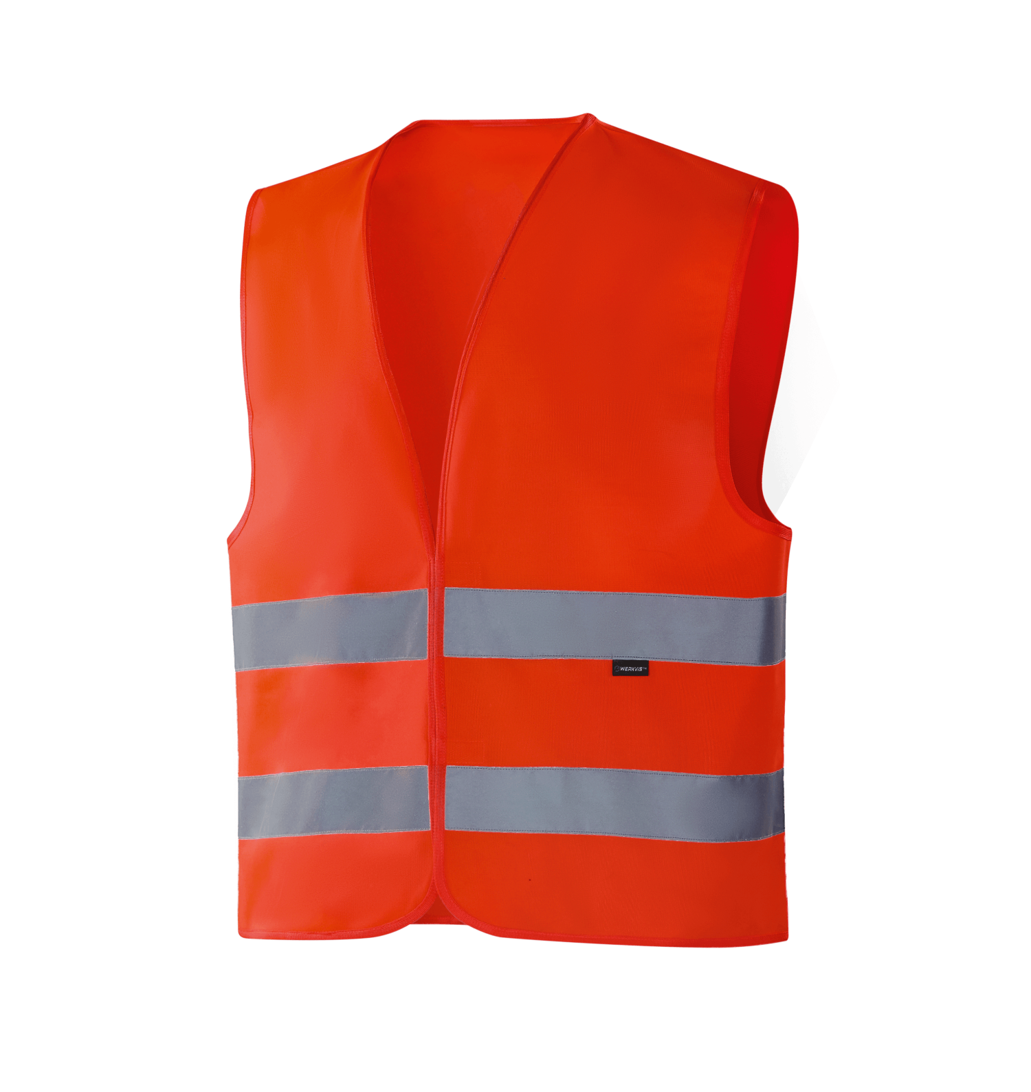 WV201 GOTEBORG hi-vis red vest with reflective bands, safe for outdoor work, some colors meet EN 17353 Type B3